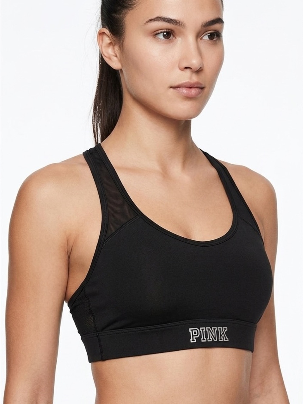 PINK Victoria's Secret Women's Black Sports Bra